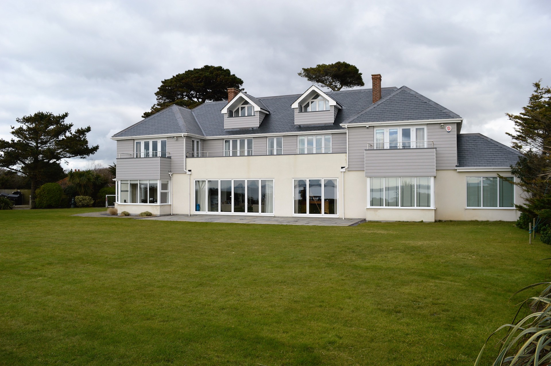 large detached property with Merayo slate roofing